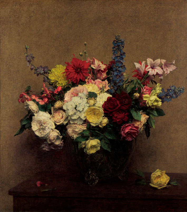  方丹·拉图尔 Fantin-Latour 六月的玫瑰 The Rosy Wealth of June